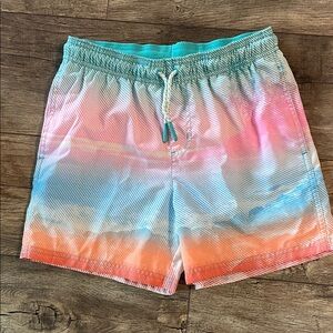 Cat & Jack Kids Ombre Swim Trunks - Aqua, Pink, Orange